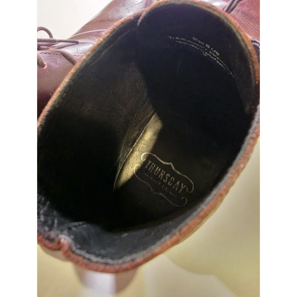 Thursday Boot Co Scout Mens 8 Brown Chrome Leather Chukka Boots Refreshed EUC